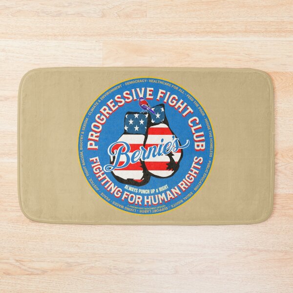 Item preview, PMD01026 Progressive Movement Designs Bernies Progressive Fight Club USA flag boxing gloves design shows you support human rights democracy progressive goals for Progressives Democrats Independents designed and sold by ProgressiveLeft.