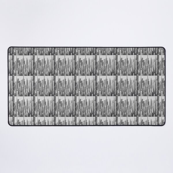 Item preview, White, grey and black intricate city pattern designed and sold by Theo-B.