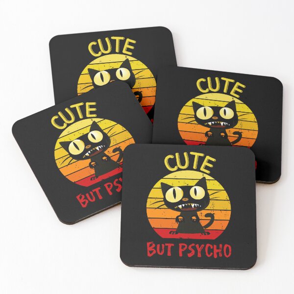 Item preview, Cute but psycho Cat designed and sold by SunnyFunnyArt.