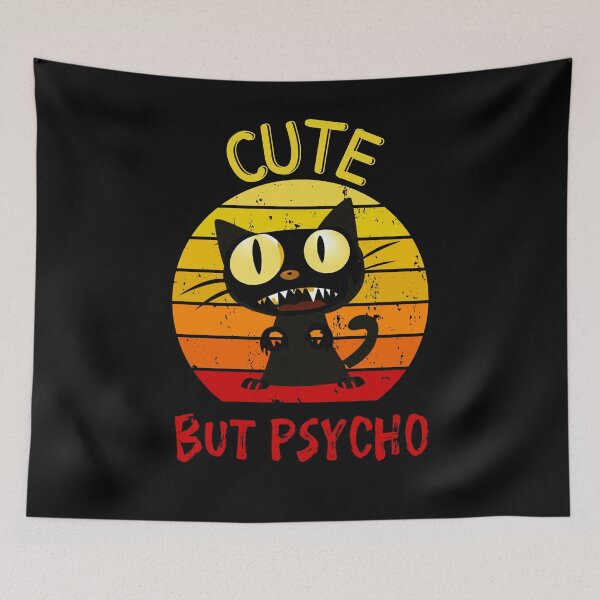 Item preview, Cute but psycho Cat designed and sold by SunnyFunnyArt.