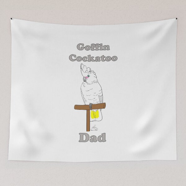 Item preview, Goffin Cockatoo Dad designed and sold by Laughing Parrot Studio.