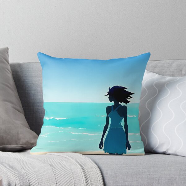 Item preview, Coastal Minimalist Style Beach Chic Calming Ocean Blues - AI Art 1 of 8 designed and sold by Beachy.