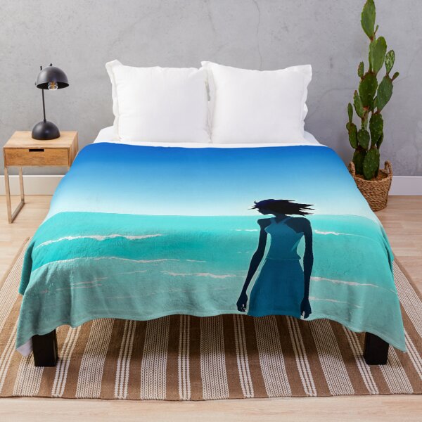 Item preview, Coastal Minimalist Style Beach Chic Calming Ocean Blues - AI Art 1 of 8 designed and sold by Beachy.