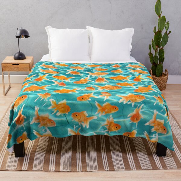 Item preview, Gold Fish Aqua Blues Greens Water designed and sold by Profitrip.