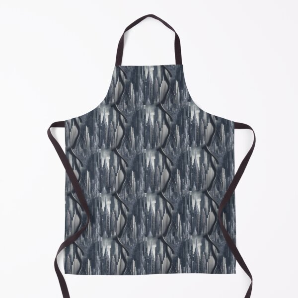 Item preview, Grey and black intricate city pattern designed and sold by Theo-B.