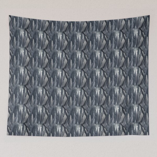 Item preview, Grey and black intricate city pattern  designed and sold by Theo-B.