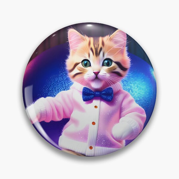 Item preview, Disco Dancing cat - Modern digital art designed and sold by Ai-michiart.