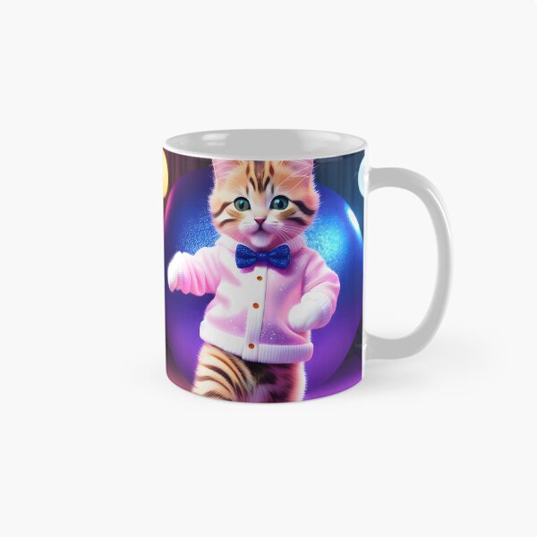Item preview, Disco Dancing cat - Modern digital art designed and sold by Ai-michiart.