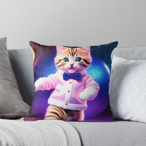 Item preview, Disco Dancing cat - Modern digital art designed and sold by Ai-michiart.