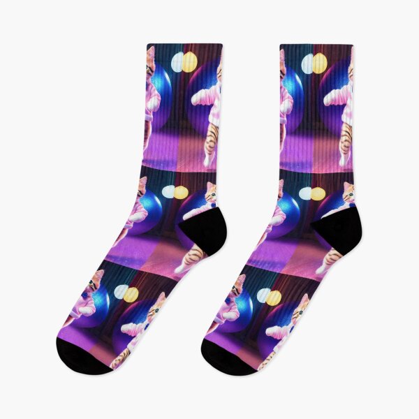 Item preview, Disco Dancing cat - Modern digital art designed and sold by Ai-michiart.