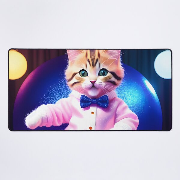 Item preview, Disco Dancing cat - Modern digital art designed and sold by Ai-michiart.