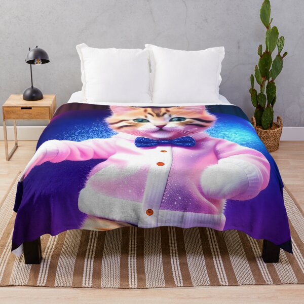 Item preview, Disco Dancing cat - Modern digital art designed and sold by Ai-michiart.
