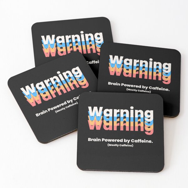 Item preview, Warning: Brain Powered by Caffeine designed and sold by YrtemmyS.