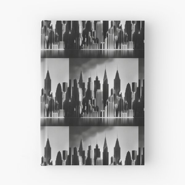 Item preview, Black and grey scale intricate city pattern  designed and sold by Theo-B.