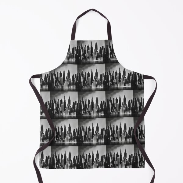 Item preview, Black and grey scale intricate city pattern designed and sold by Theo-B.