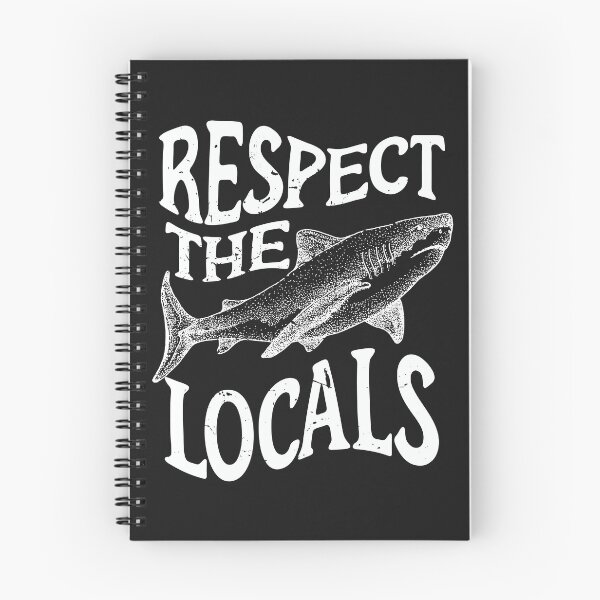 Item preview, Respect The Local Shark Gift, Shark Lover, Great White Shark designed and sold by BronikowskiART.