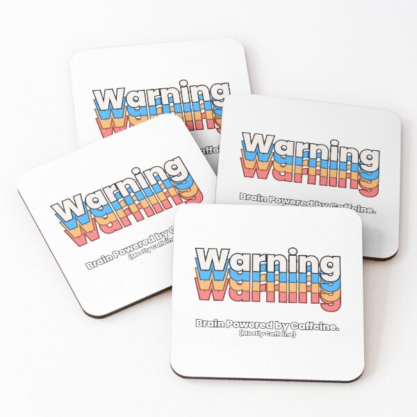Item preview, Warning: Brain Powered by Caffeine designed and sold by YrtemmyS.