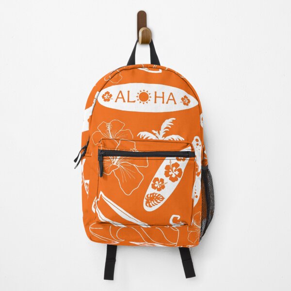 Artikelvorschau, Aloha leuchtendes Orange, Wiederholungsmuster entworfen und verkauft von PompousPeasant.