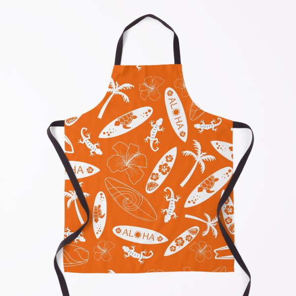 Item preview, Aloha Bright Orange, Repeat Pattern designed and sold by PompousPeasant.