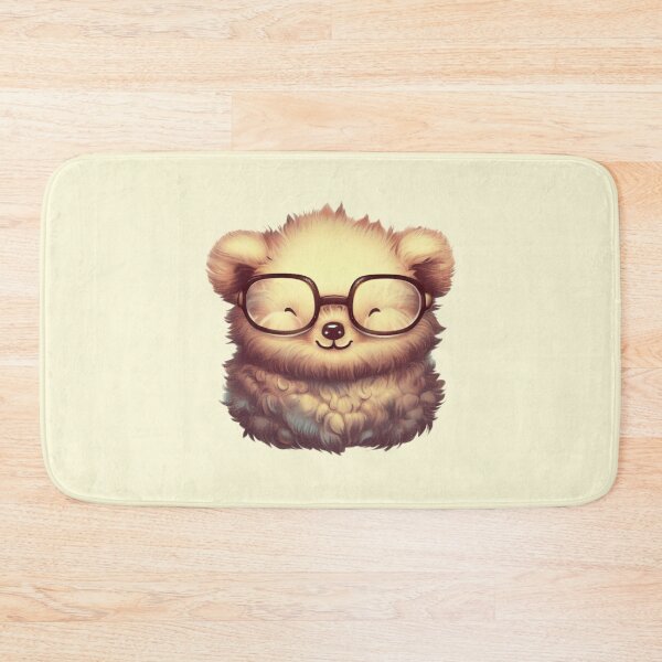 Item preview, Cute Fluffy Vintage Bear with Glasses designed and sold by greggfriedrice.