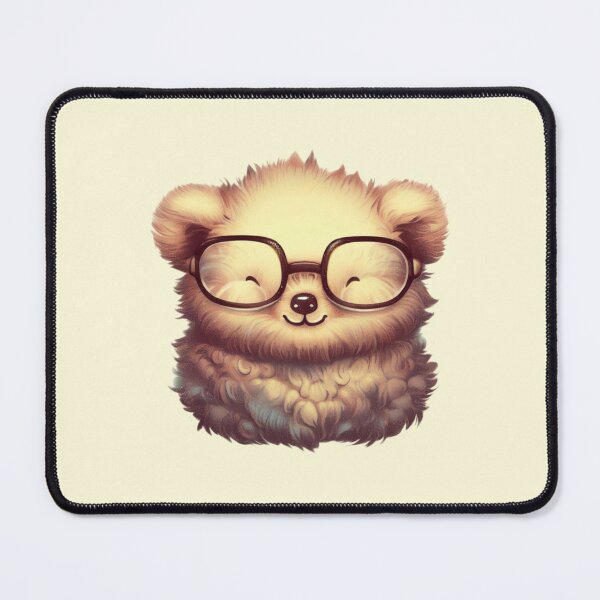 Item preview, Cute Fluffy Vintage Bear with Glasses designed and sold by greggfriedrice.