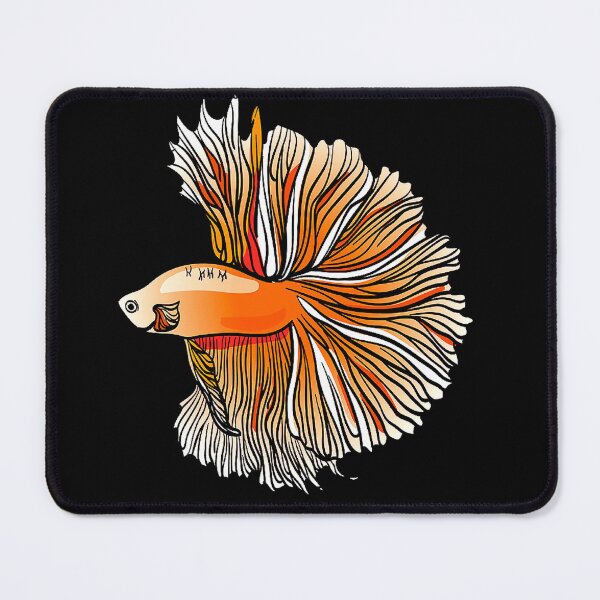 Item preview, Orange Hand Drawn Betta designed and sold by killies.