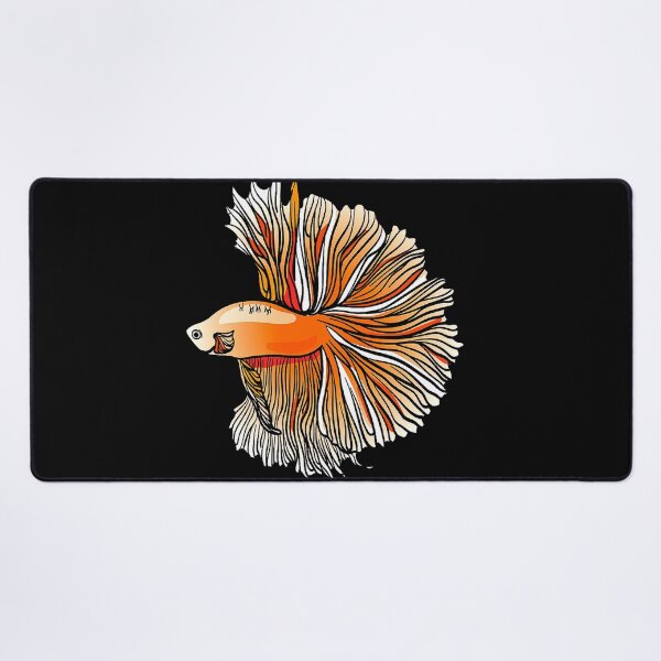 Item preview, Orange Hand Drawn Betta designed and sold by killies.