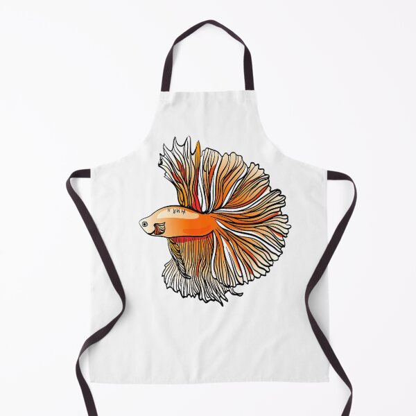 Item preview, Orange Hand Drawn Betta designed and sold by killies.