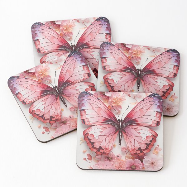 Item preview, Delicate Pink Butterfly Flowers designed and sold by dreamingbliss.