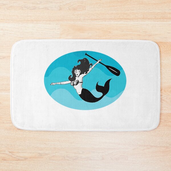 Item preview, Retro Mermaid With A Raft Paddle designed and sold by emilylabit.