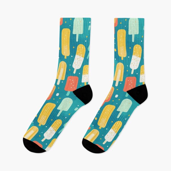 Item preview, Colorful popsicles pattern designed and sold by enipra.