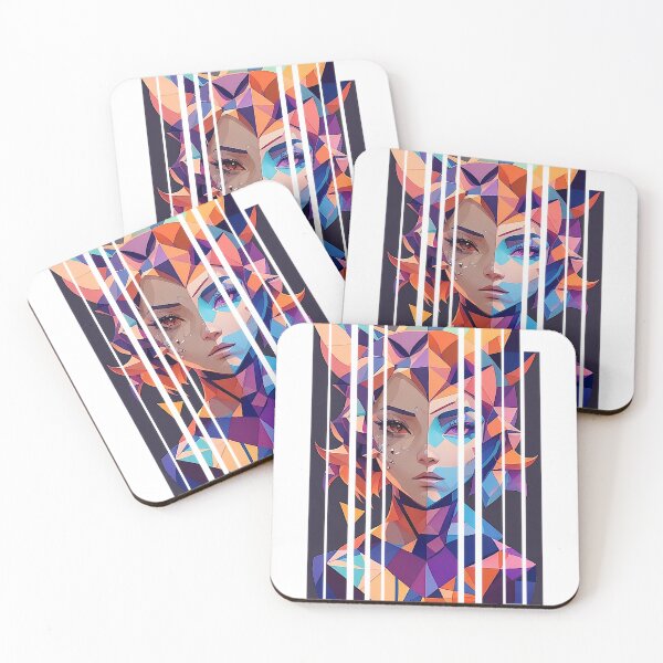 Item preview, A beautiful woman in geometric design designed and sold by njokindegwa.