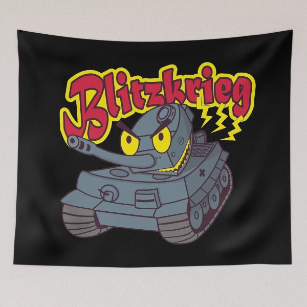 Item preview, Cartoon tiger tank and blitzkrieg designed and sold by FAawRay.