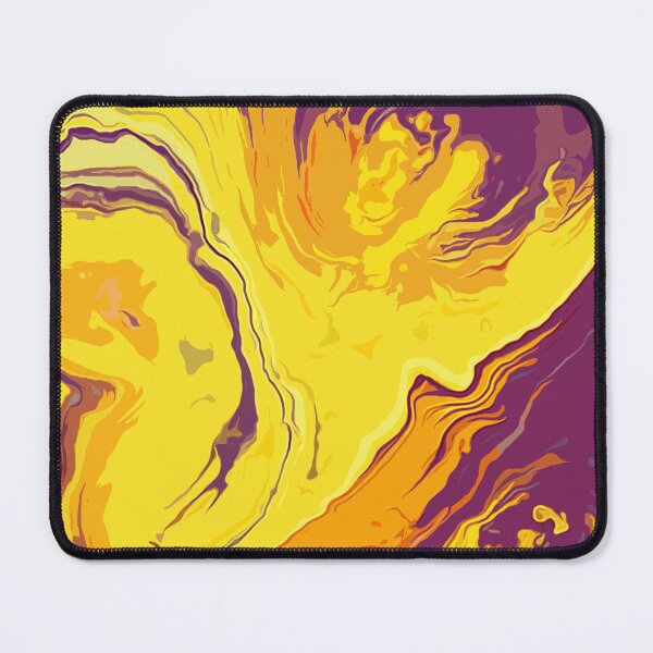 Item preview, Dynamic Pouring Waves: Vibrant Yellow, Violet, Orange designed and sold by GAP90.