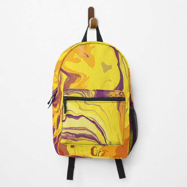 Item preview, Dynamic Pouring Waves: Vibrant Yellow, Violet, Orange designed and sold by GAP90.