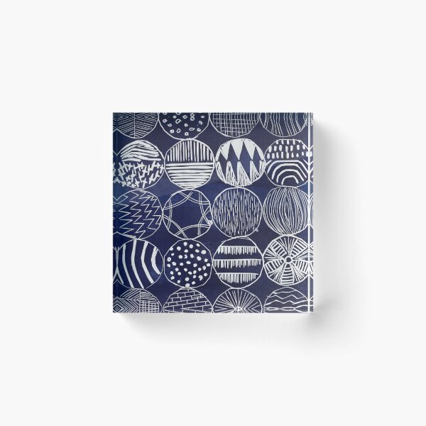 Artikelvorschau, Kreis-Sampler-Linolschnitt-Design entworfen und verkauft von vallisrowe.