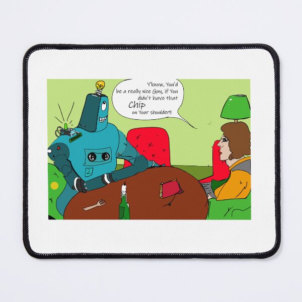 Item preview, Robot and Girl Dinner Date Cartoon designed and sold by Grant Wilson.