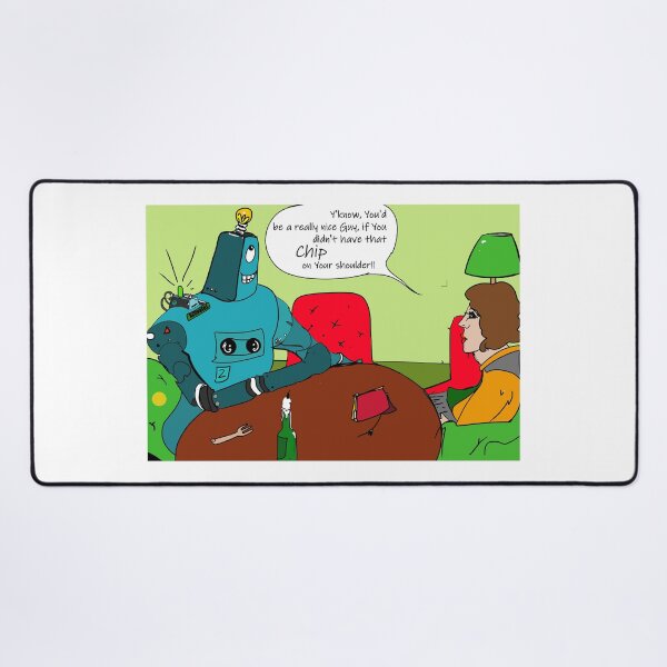 Item preview, Robot and Girl Dinner Date Cartoon designed and sold by Grant Wilson.