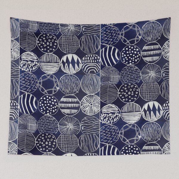 Item preview, Circle Sampler Linocut Design designed and sold by vallisrowe.