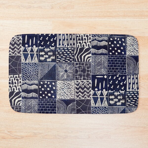 Item preview, Square Sampler Linocut Design designed and sold by vallisrowe.