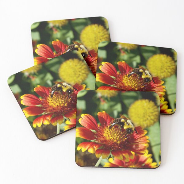 Item preview, Bee Friend and Orange Flowers designed and sold by DyrneSefa.