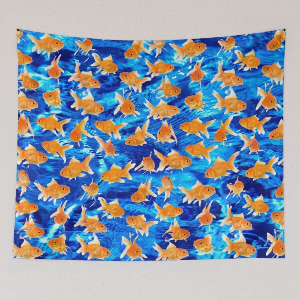 Item preview, Gold Fish Blue designed and sold by Profitrip.