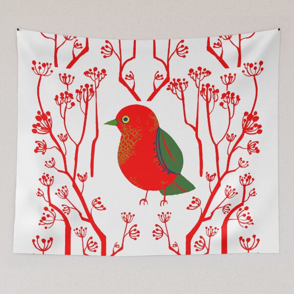 Item preview, pajaro rojo designed and sold by kristinavart.