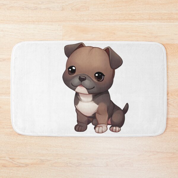 Artikelvorschau, Chibi Staffordshire Bull Terrier entworfen und verkauft von City0fDreams.
