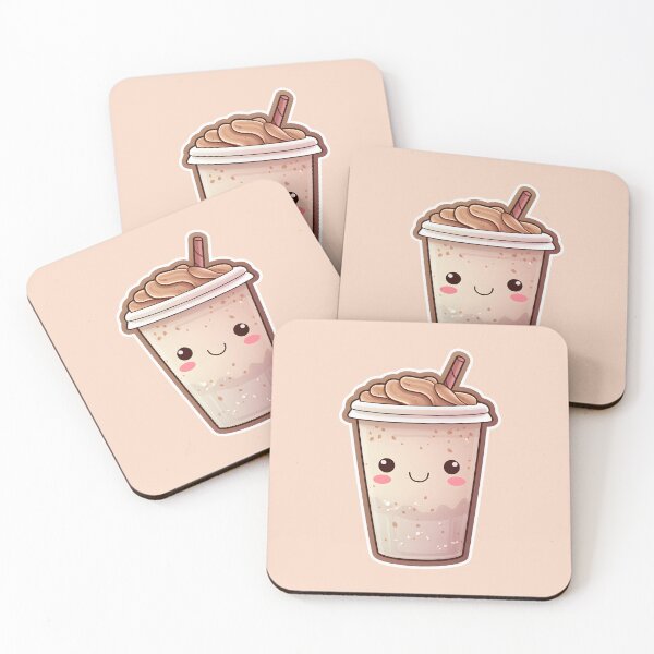 Item preview, Coffee Cuddles: Kawaii "Ice Coffee Macchiato" designed and sold by HIKARI Creations.