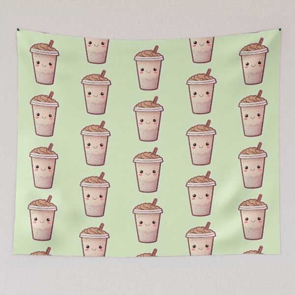 Item preview, Coffee Cuddles: Kawaii "Ice Coffee Macchiato" designed and sold by HIKARI Creations.