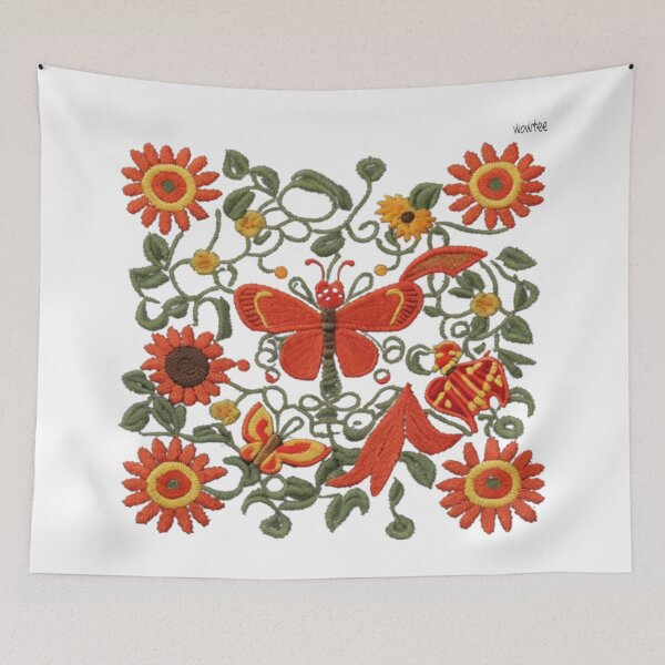 Item preview, Folk art composition #32 designed and sold by wowitsmytshirt.