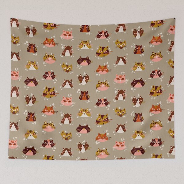 Item preview, Cat Faces Collection – 60s designed and sold by Cat Coquillette.