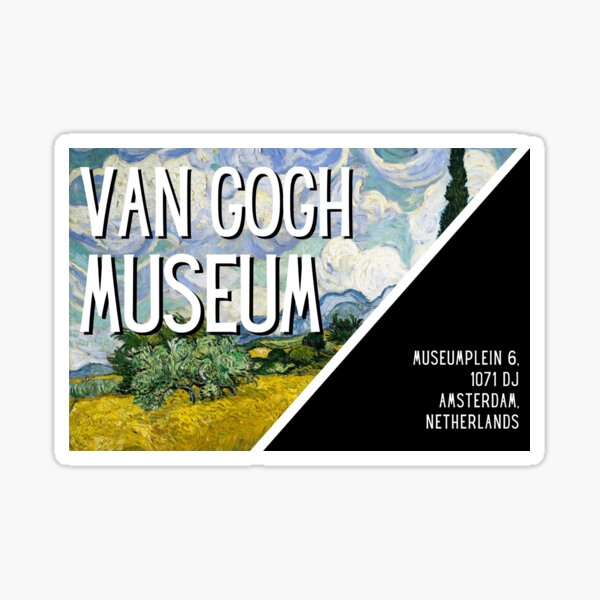 Aperçu de l'œuvre Souvenir du Musée Van Gogh I créée et vendue par Parasocialite.