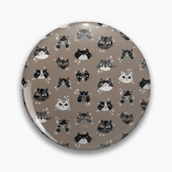 Item preview, Cat Faces Collection – Black & Tan designed and sold by Cat Coquillette.